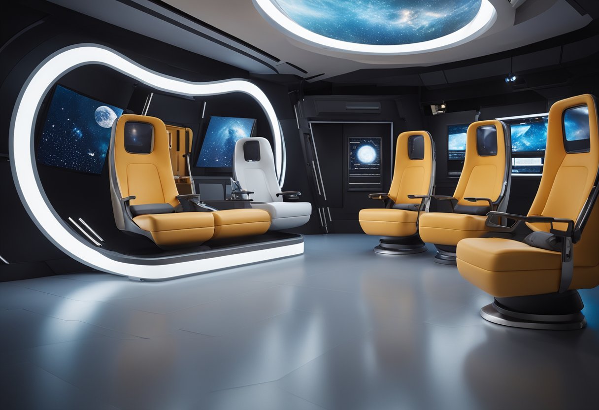 The space capsule features ergonomic seating, soft ambient lighting, and adjustable temperature controls for enhanced comfort
