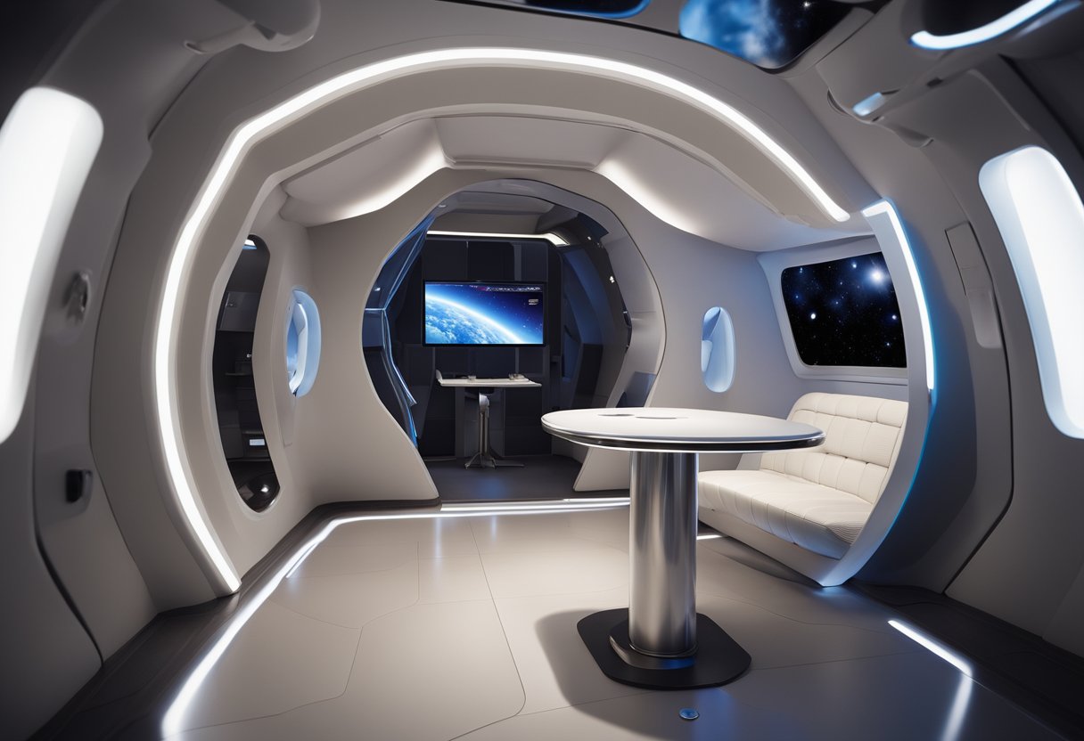 A sleek, ergonomic space capsule with improved interior comfort features and efficient structural design
