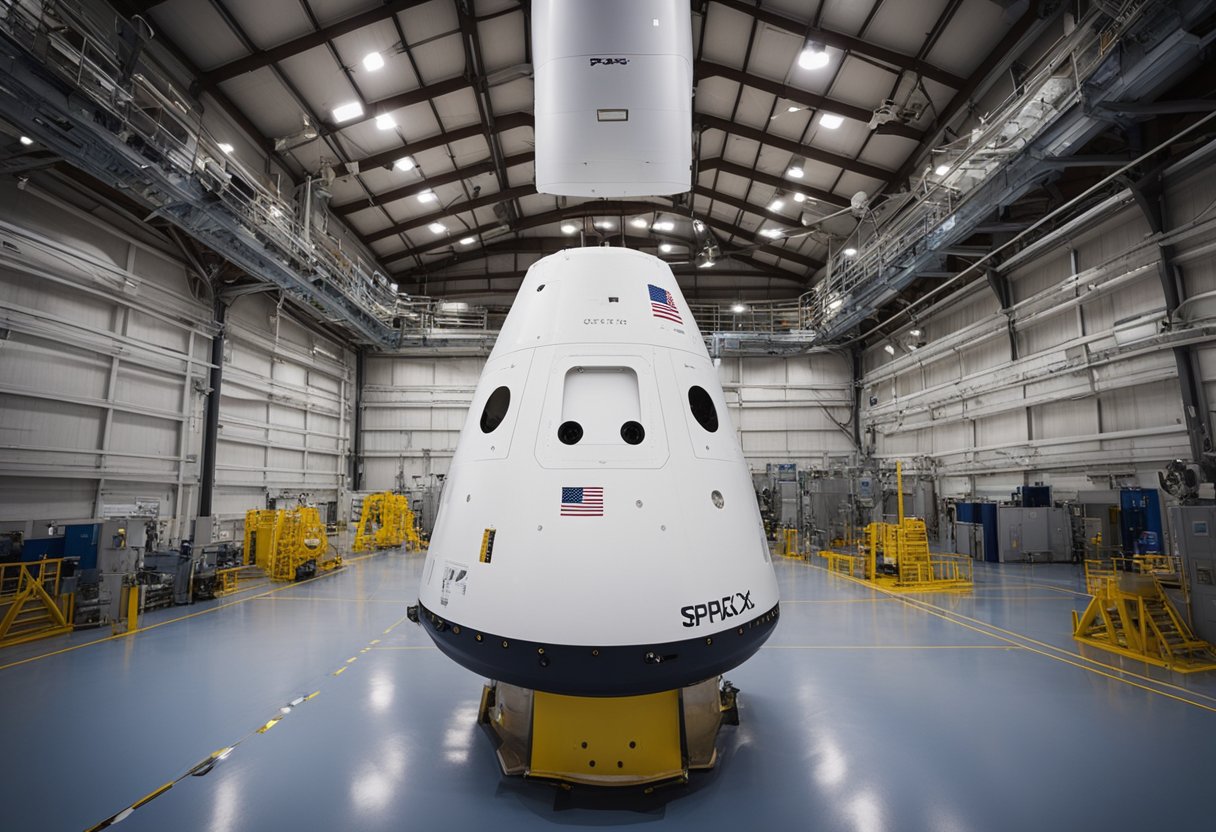 SpaceX Dragon undergoes pre-launch checks, fueling, and final inspections before embarking on its mission
