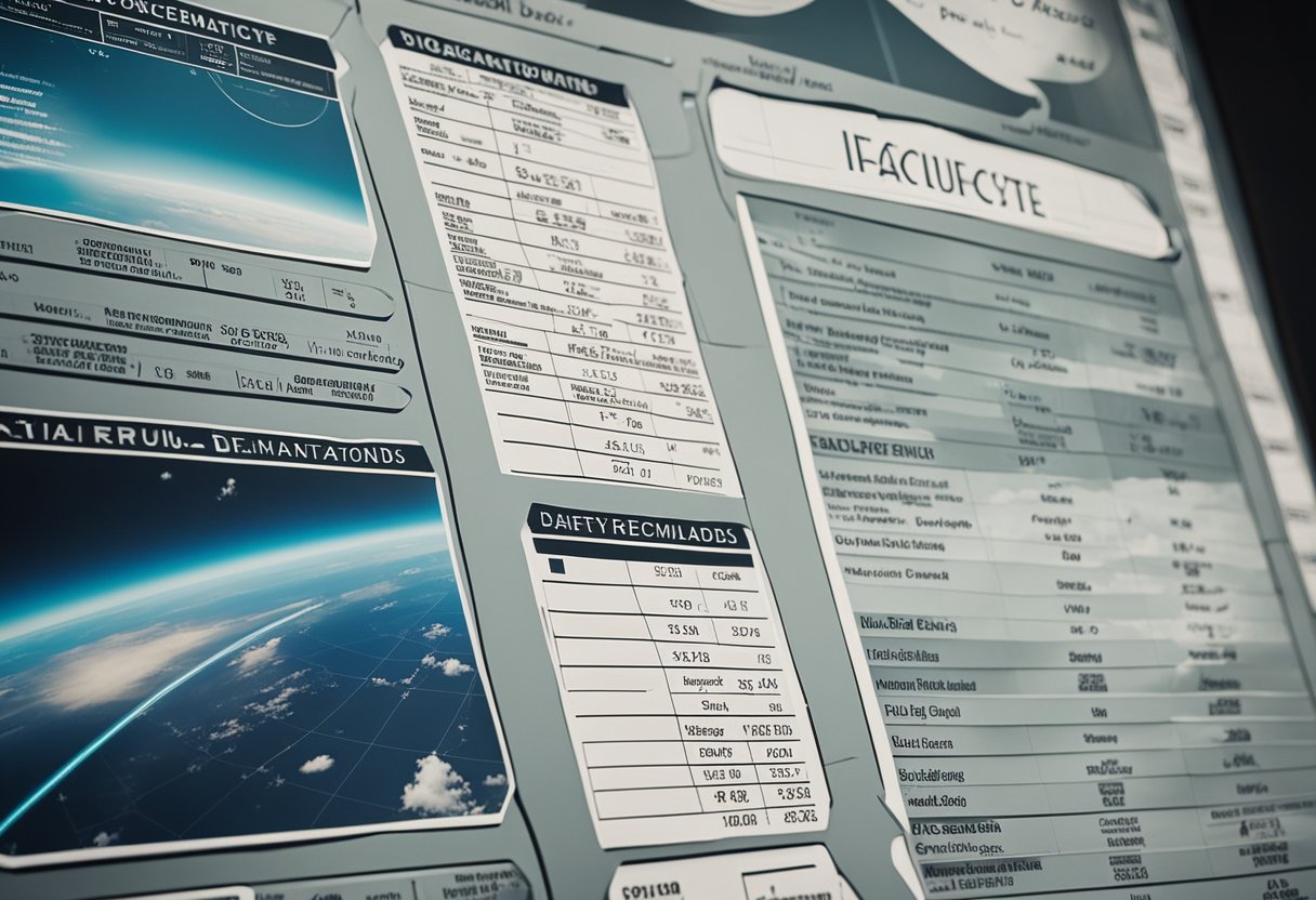 A chart displaying safety records and incident analysis for Virgin Galactic space destinations