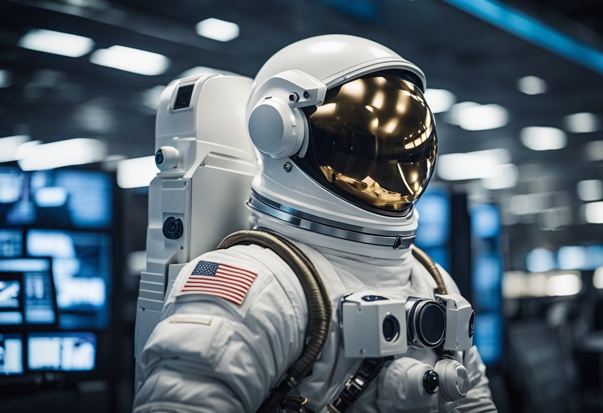 Technological advancements in space suits through private sector collaboration, showcasing innovative designs and materials