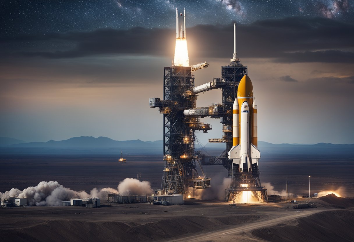 Private companies launch rockets, build space stations, and mine asteroids. Legal issues arise over property rights, liability, and environmental protection
