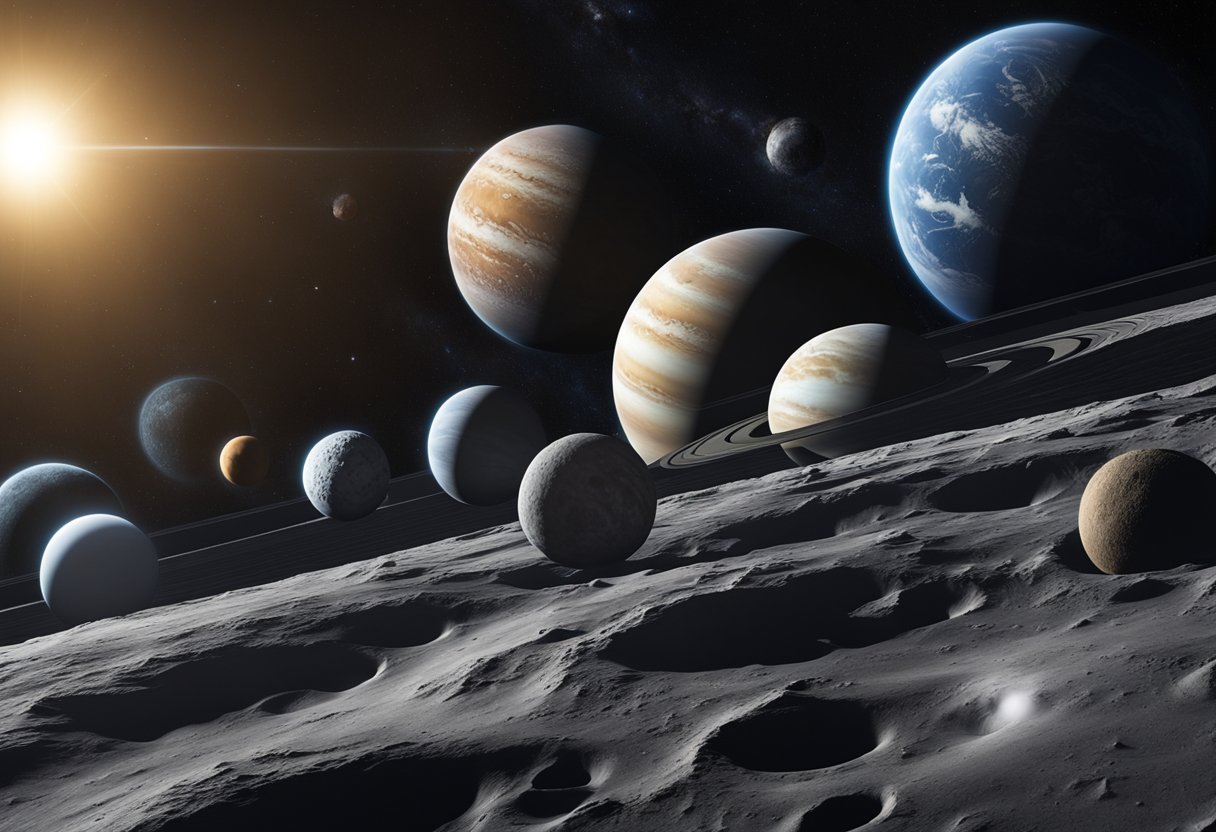 A variety of potential habitats in our solar system, including icy moons, rocky planets, and gas giants. The odds of discovering extraterrestrial life are uncertain but promising