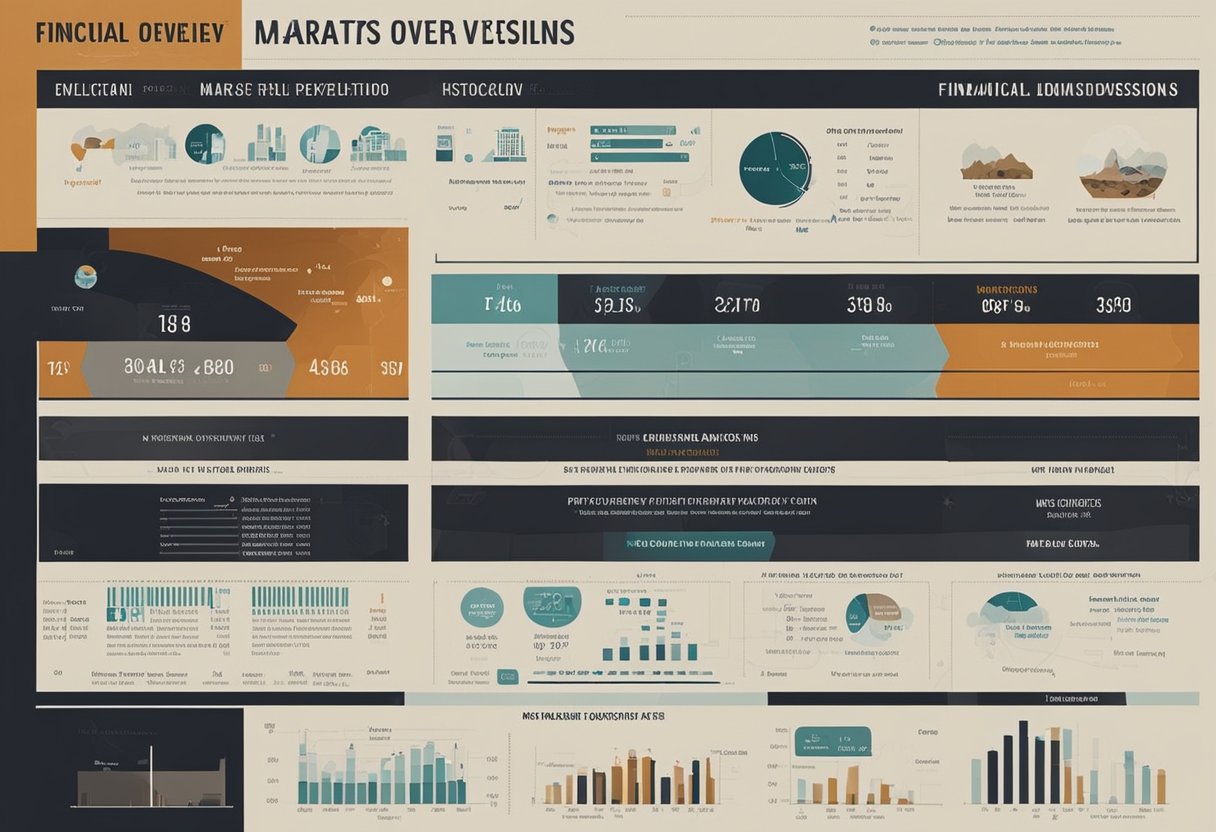 A chart showing the financial overview of historical manned Mars missions