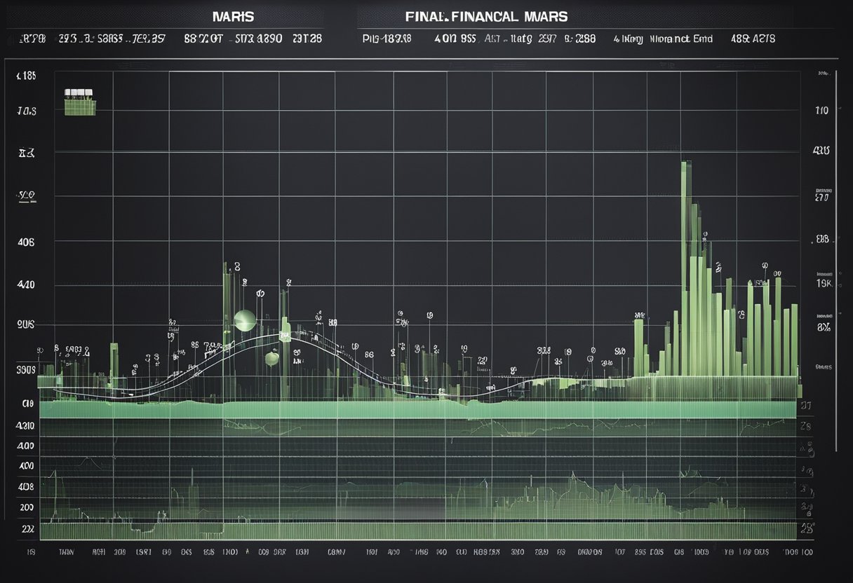 A chart displays financial data for manned Mars missions