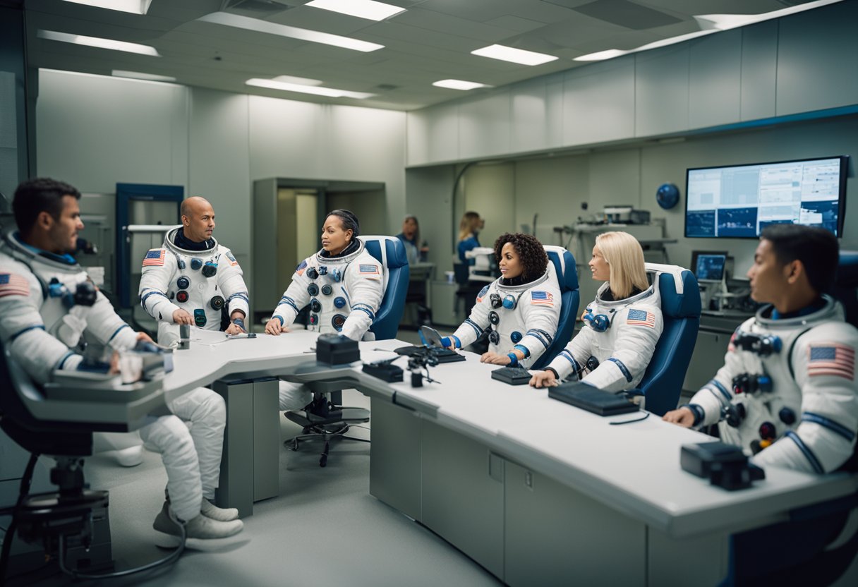 A diverse group of astronauts undergo rigorous testing and interviews for selection process