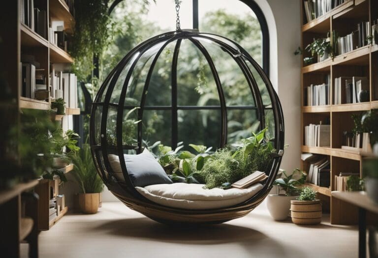 Coping with Isolation in Space - Egg chair surrounded by plants